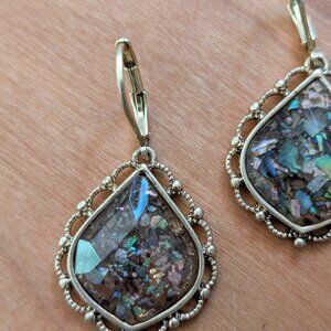 Lonna and Lilly Women's Gold-tone Stone Drop Earrings.